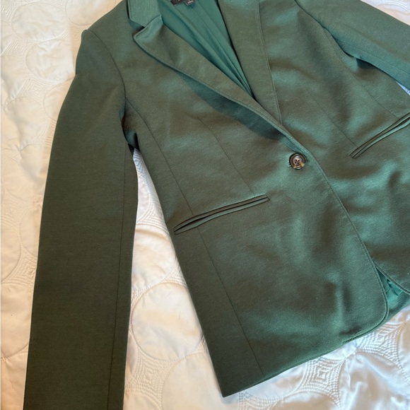 Ann Taylor Green Women's Blazer - Picture 2 of 6